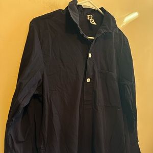 Tekla Men’s Solid Blue Night Shirt Size Small Pajamas